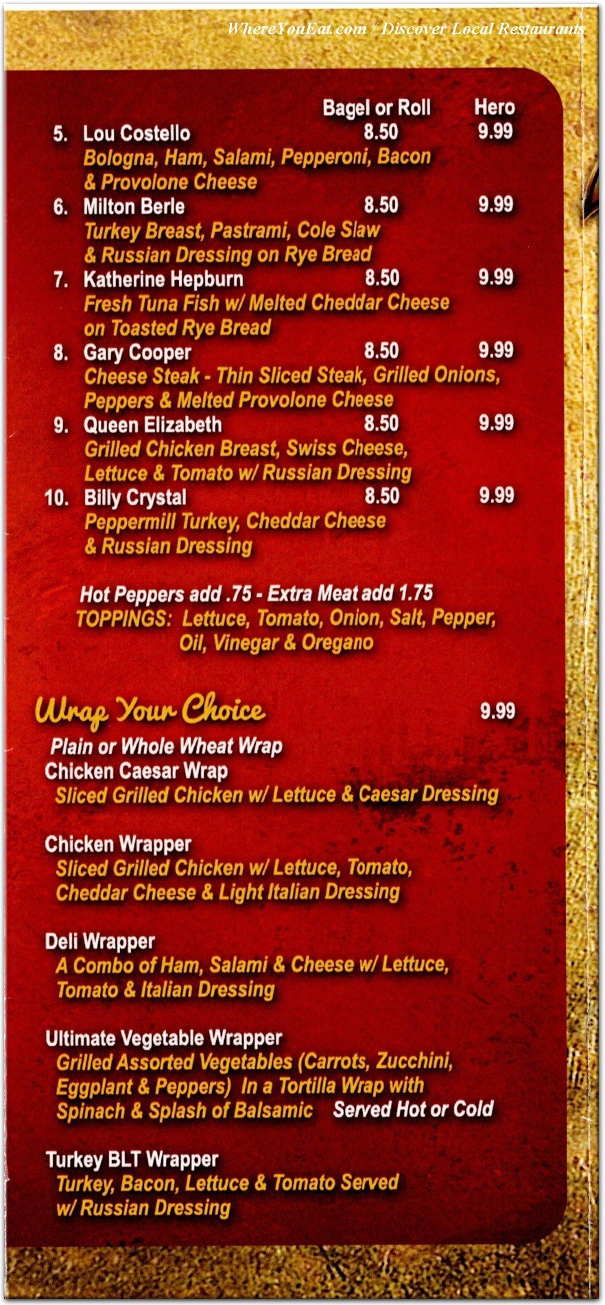 menu 5